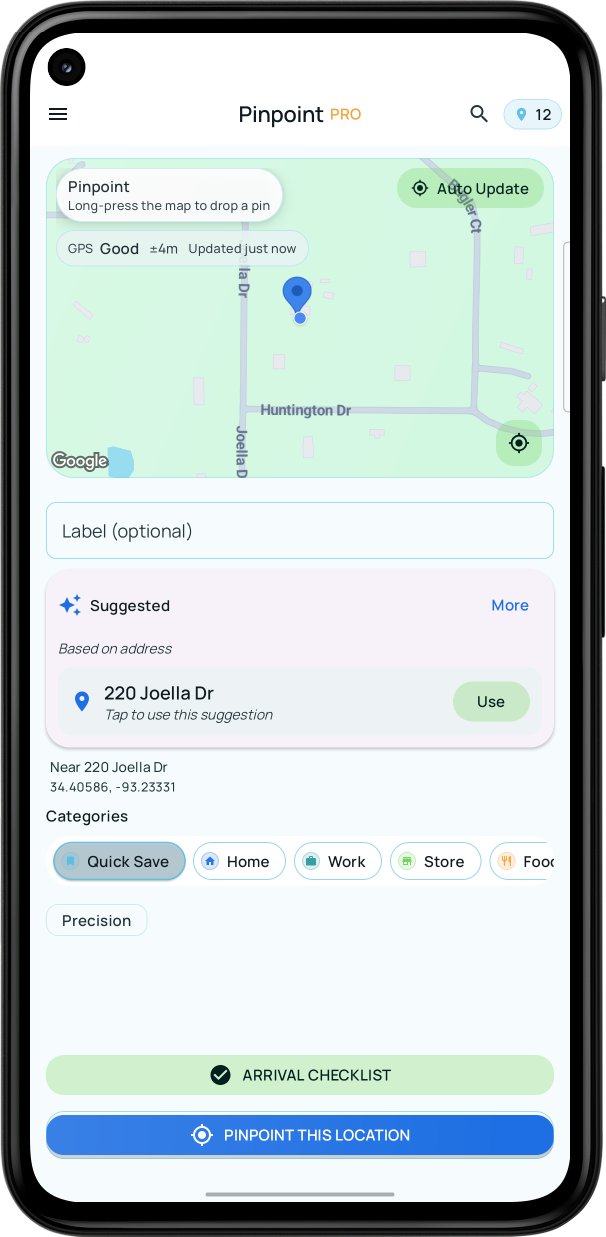 Pinpoint screenshot 1